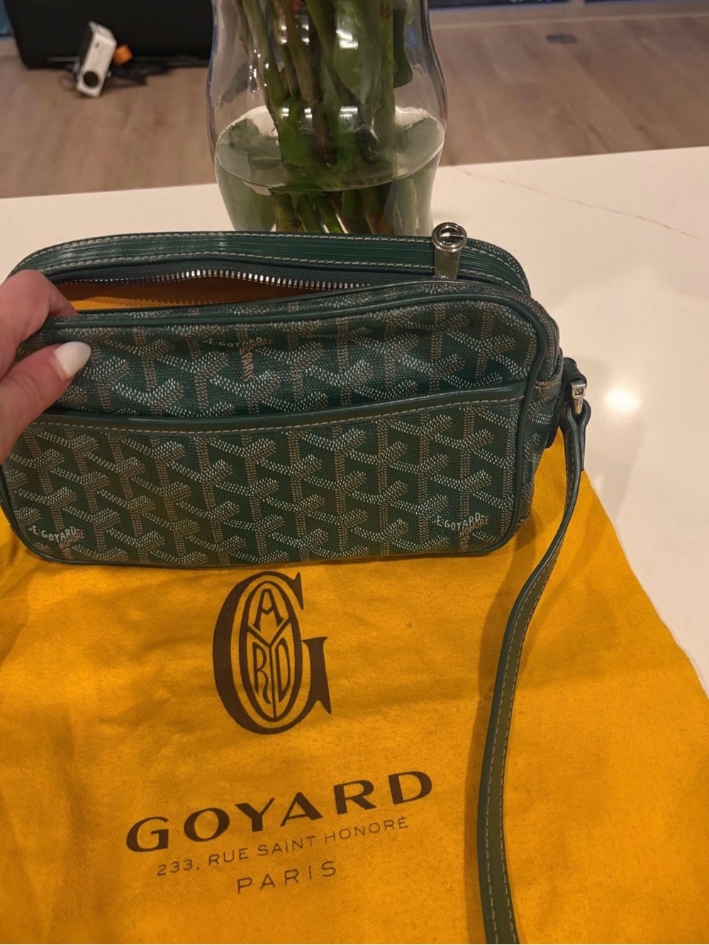 Authentic Goyard Green Crossbody - Picture 5 of 6
